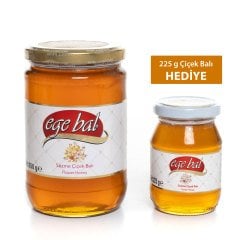 Ege Bal Süzme Çiçek Balı 850g + 225g Cam Kavanoz